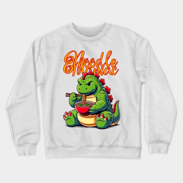 Ramen Gojira Crewneck Sweatshirt by NoodleManiac